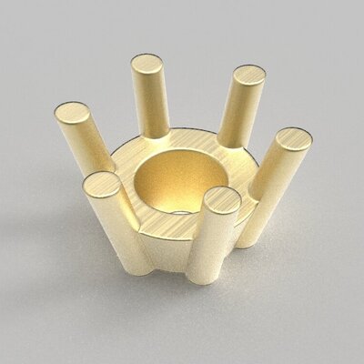 Fassung Griff Zarge rund